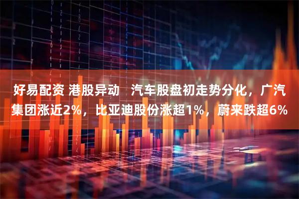 好易配资 港股异动 汽车股盘初走势分化,广汽集团涨近2%,比亚迪股份涨超1%,蔚来跌超6%