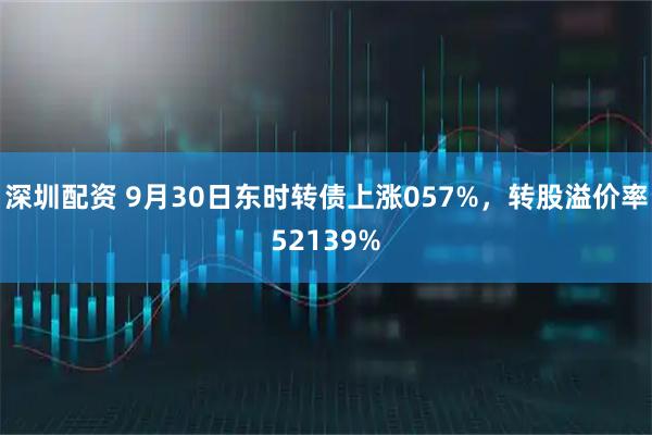 深圳配资 9月30日东时转债上涨057%,转股溢价率52139%