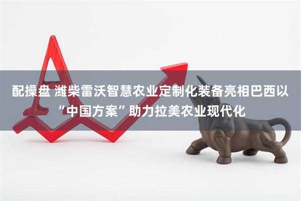 配操盘 潍柴雷沃智慧农业定制化装备亮相巴西以“中国方案”助力拉美农业现代化